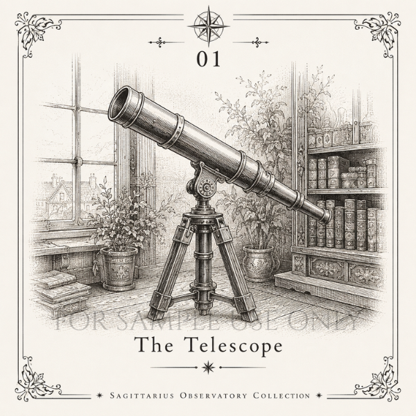 スクエアステッカー The Telescope
